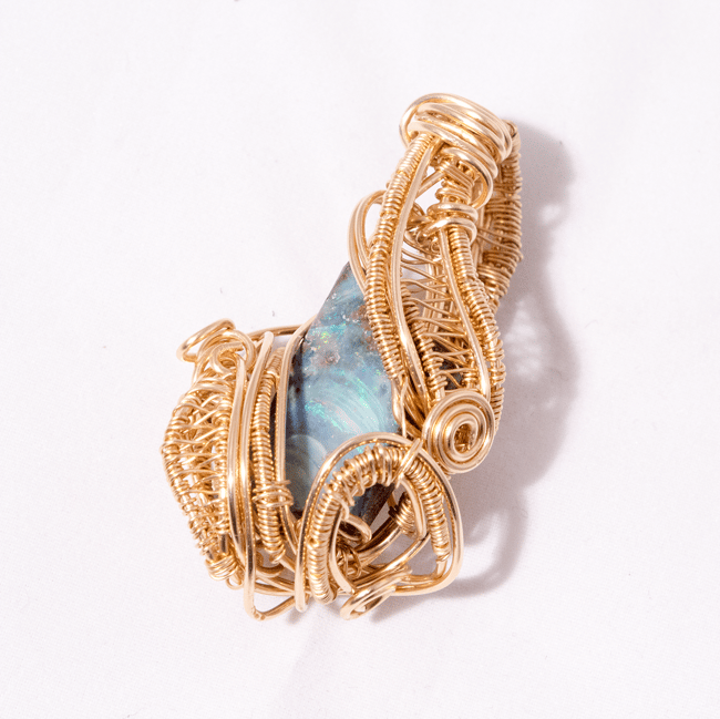 10k Opal Wire Wrap 