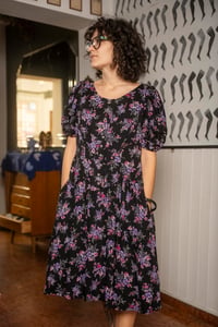 Image 1 of Abito Black Flowers