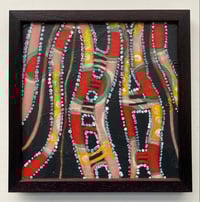 Image 2 of Red Acrylic on canvas cardboard 