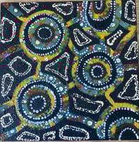 Image 1 of Yellow Acrylic on canvas cardboard