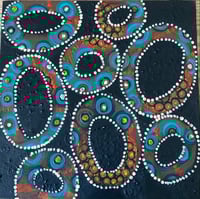 Image 1 of Circle Acrylic on canvas cardboard.