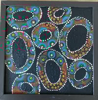 Image 2 of Circle Acrylic on canvas cardboard.