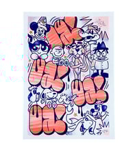 Image 1 of LAIA "LAIA'S MATES" RISO PRINT (Fluor orange/Blue)