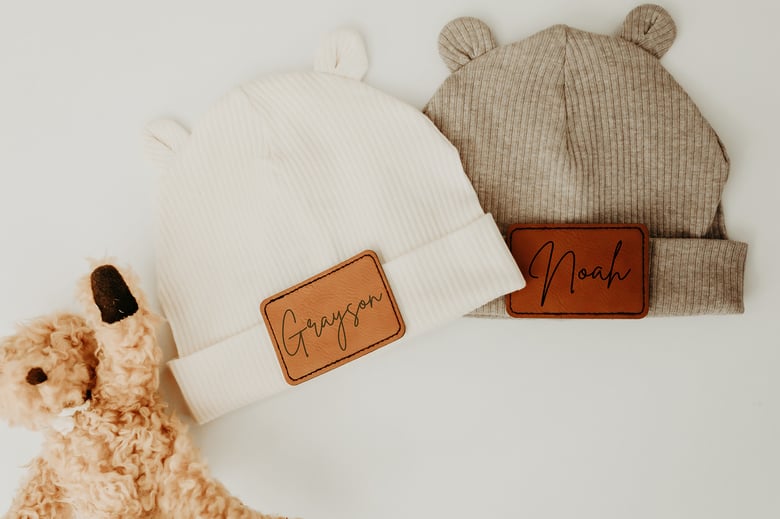 Image of Personalized Teddy Bear Beanie