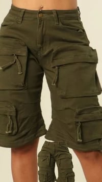 Olive Cargo Shorts 