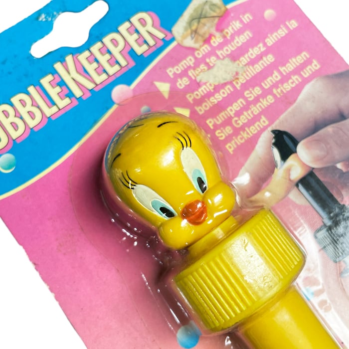 Vintage 1995 Bubble keeper tweety & tasmanian devil