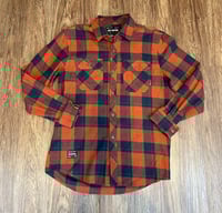 Rust/Navy Flannel