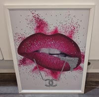 Image 1 of PINK LIPSTICK FASHION PRINT 