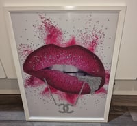 Image 2 of PINK LIPSTICK FASHION PRINT 