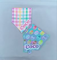 Image 1 of Pastel Plaid / Easter Eggs Personalised Bandanas