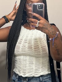 Image 1 of Chain-stitch Crop Top 