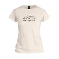 Image 1 of My Hair Is Being Pulled By The Stars Again T-Shirt - Antique color
