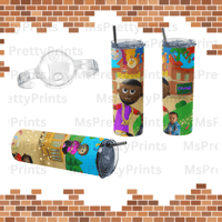 Image 4 of DJ Shawnee Personalized Sippy/Toddler Tumbler - School House Theme 