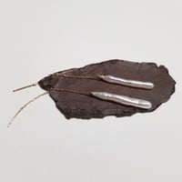 Image 5 of PEARL STICK earrings