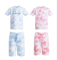 Tie dye shorts and tee set (pre order)