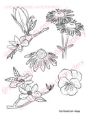 Image 4 of Stick & Stitch Embroidery Pattern Set - Floral