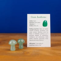 Image 4 of Tiny Crystal Mushroom - Green Aventurine