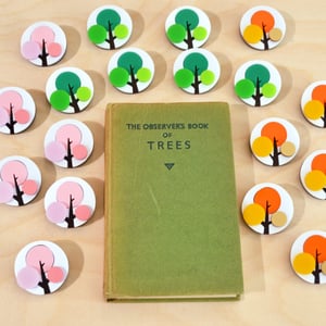 Image of Spring Summer Autumn Tree Brooches