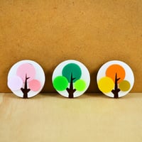 Image 1 of Spring Summer Autumn Tree Brooches