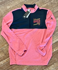 Image 1 of  Ames Lager Heather Red Quarter-Zip Pullover