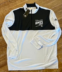 Image 1 of Ames Lager White/Carbon Quarter-Zip Pullover