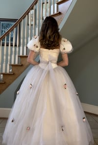 Image 2 of 1980s Flower Ballgown