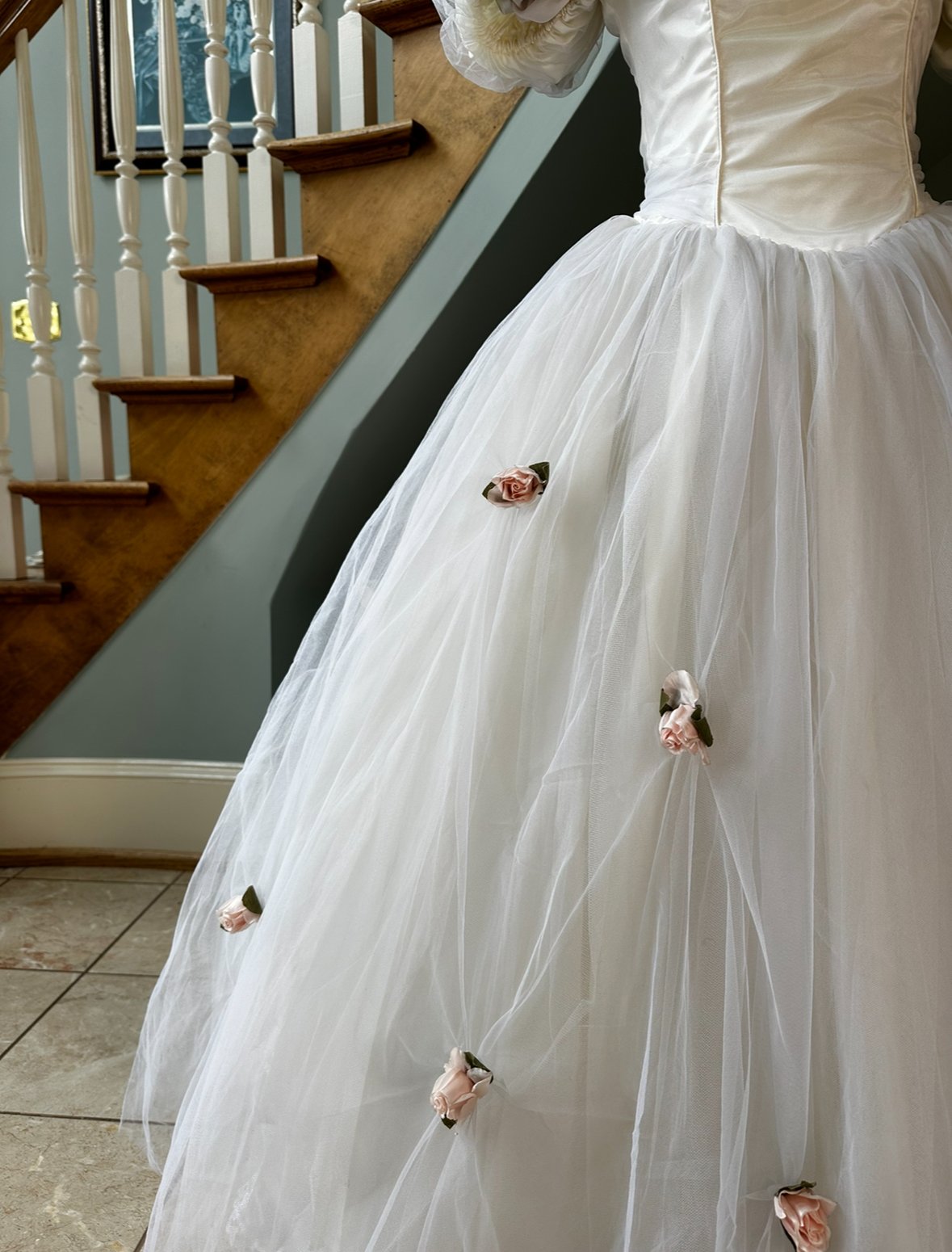 1980s Flower Ballgown | Estelle Amore