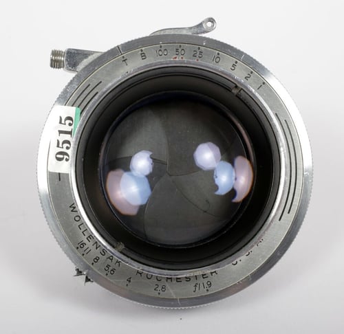 Image of Bauch and Lomb Tessar IC 190mm F4.5 lens in Alphax shutter #9515
