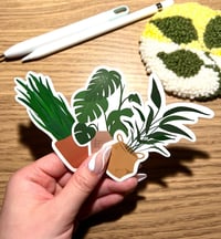 Image 1 of House Plant Collection Sticker 3Pack - Glossy & Waterproof