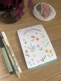 Image 1 of Spring Flowers Sticker Sheet - Matte & Water-Resistant Sticker