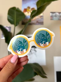 Image 1 of Plant Reflection Sunglasses - Glossy & Waterproof Sticker