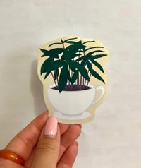 Image 2 of Coffee Plant Cup - Glossy & Waterproof Sticker