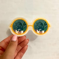 Image 2 of Plant Reflection Sunglasses - Glossy & Waterproof Sticker