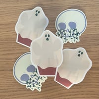 Image 2 of Ghost Cactus - Glossy & Waterproof Sticker