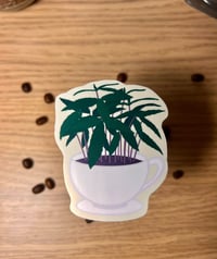 Image 3 of Coffee Plant Cup - Glossy & Waterproof Sticker
