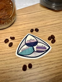 Image 3 of Holy Trinity - Coffee/Plants/Books - Glossy & Waterproof Sticker