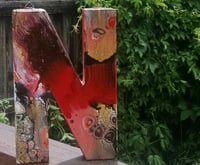 Image 1 of Original letters hand painted on canvas