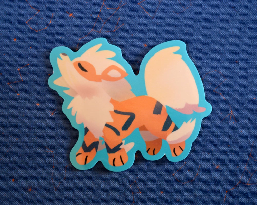 Image of Arcanine Awoo Sticker