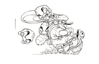 MARIO SLIDE ORIGINAL ART SIGNED