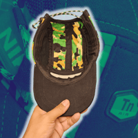 Image 5 of Camo/Black NIKE TN 5 panel hat (1/3)