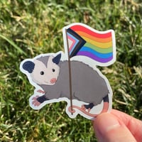 Image 3 of Pride Opossum Sticker