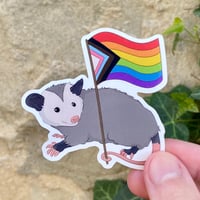 Image 1 of Pride Opossum Sticker