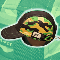 Image 2 of Camo/Black NIKE Dri-Fit 5 panel hat (2/3)