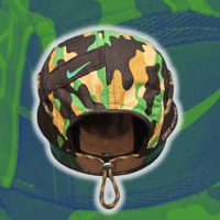 Image 3 of Camo/Black NIKE 5 panel hat (3/3)