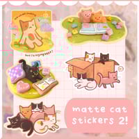 Image 1 of Cat Matte Stickers 2