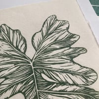 Image 4 of Philodendron Linocut Print