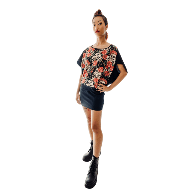 Binnie Top - Skulls N'Roses