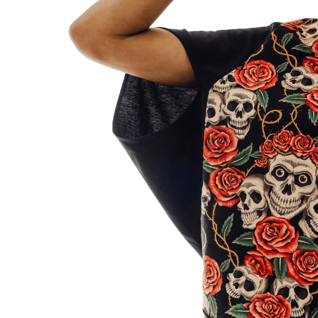 Binnie Top - Skulls N'Roses