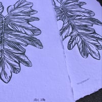 Image 5 of Philodendron Linocut Print