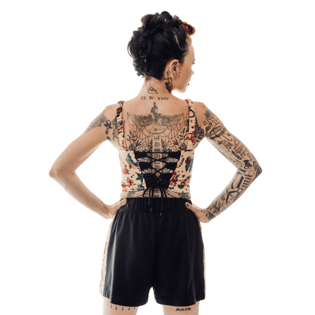 Corset & Kombat Shorts Set